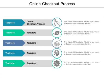 Online checkout process ppt powerpoint presentation file infographic template cpb