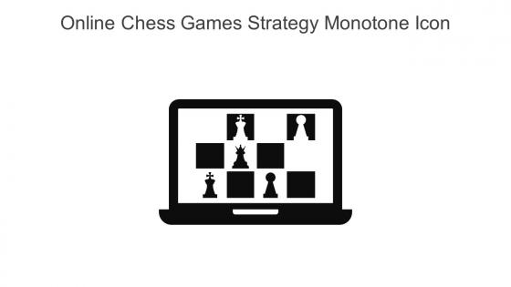 Online Chess Games Strategy Monotone Icon In Powerpoint Pptx Png And Editable Eps Format