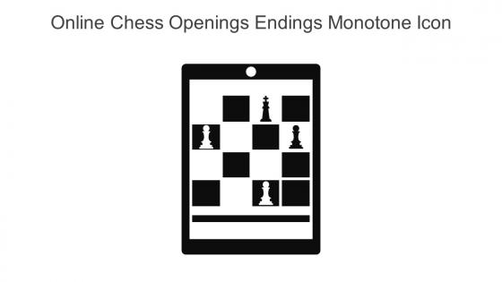 Online Chess Openings Endings Monotone Icon In Powerpoint Pptx Png And Editable Eps Format