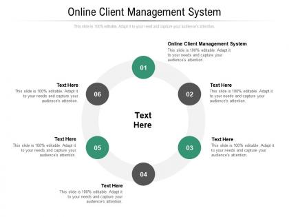 Online client management system ppt powerpoint presentation professional influencers cpb