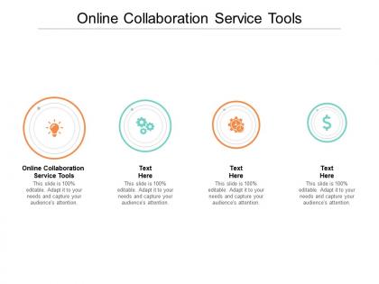 Online collaboration service tools ppt powerpoint presentation icon template cpb