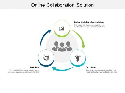 Online collaboration solution ppt powerpoint presentation slides graphics design cpb