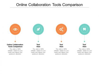Online collaboration tools comparison ppt powerpoint presentation layouts elements cpb