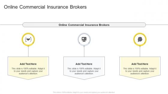 Online Commercial Insurance Brokers In Powerpoint And Google Slides Cpb