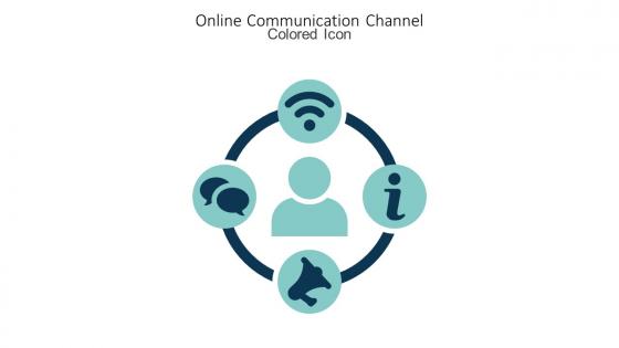 Online Communication Channel Colored Icon In Powerpoint Pptx Png And Editable Eps Format