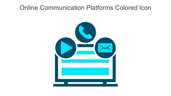 Online Communication Platforms Colored Icon In Powerpoint Pptx Png And Editable Eps Format