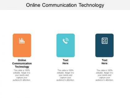 Online communication technology ppt powerpoint presentation infographic slideshow cpb