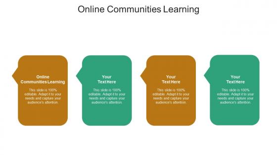 Online communities learning ppt powerpoint presentation picture cpb