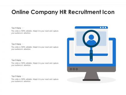 Online company hr recruitment icon