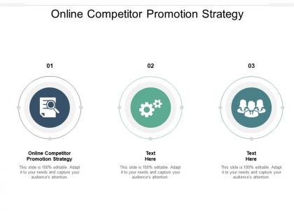 Online competitor promotion strategy ppt powerpoint presentation icon example cpb