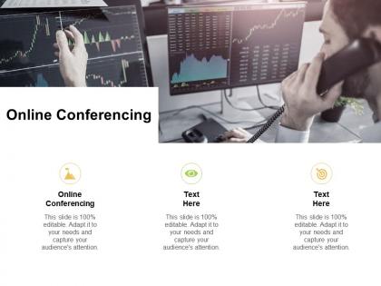 Online conferencing ppt powerpoint presentation infographic template aids cpb