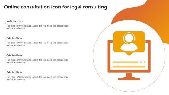 Online Consultation Icon For Legal Consulting