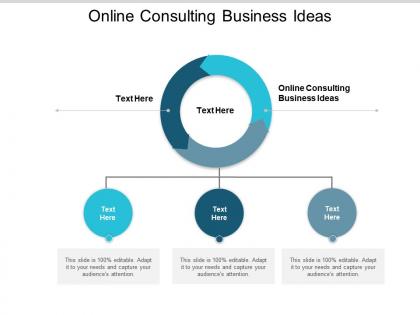 Online consulting business ideas ppt powerpoint presentation summary example cpb