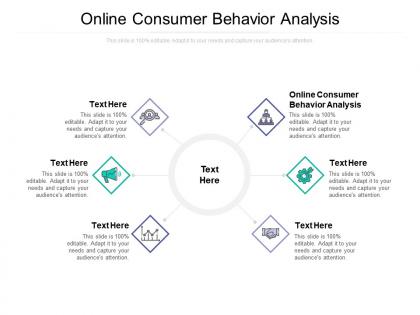 Online consumer behavior analysis ppt powerpoint presentation show cpb