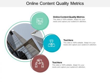 Online content quality metrics ppt powerpoint presentation ideas format cpb