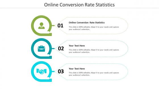 Online conversion rate statistics ppt powerpoint presentation outline graphics design cpb