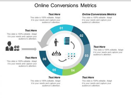 Online conversions metrics ppt powerpoint presentation show infographics cpb