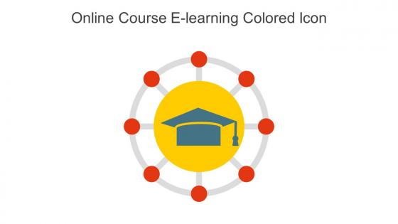 Online Course E Learning Colored Icon In Powerpoint Pptx Png And Editable Eps Format