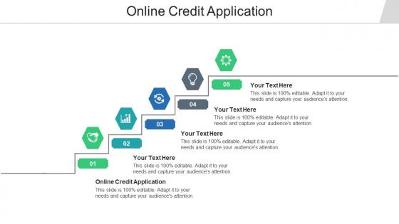 Online Credit Application Ppt Powerpoint Presentation Show Samples Cpb