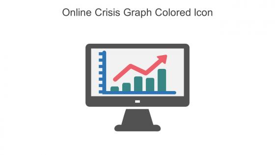 Online Crisis Graph Colored Icon In Powerpoint Pptx Png And Editable Eps Format