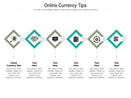 Online currency tips ppt powerpoint presentation file graphics pictures cpb