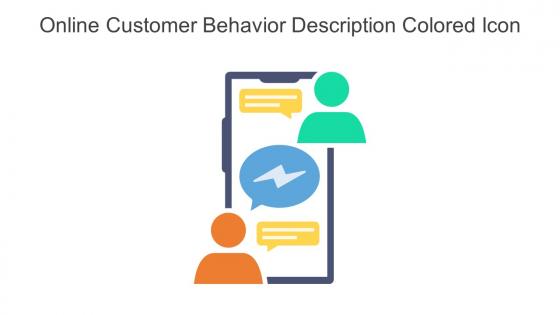 Online Customer Behavior Description Colored Icon In Powerpoint Pptx Png And Editable Eps Format