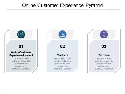 Online customer experience pyramid ppt powerpoint presentation ideas graphics download cpb