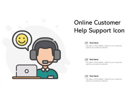 Online customer help support icon