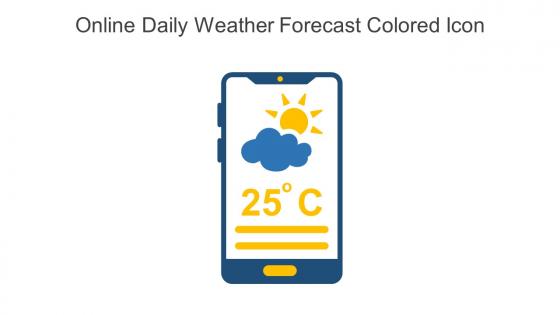 Online Daily Weather Forecast Colored Icon In Powerpoint Pptx Png And Editable Eps Format