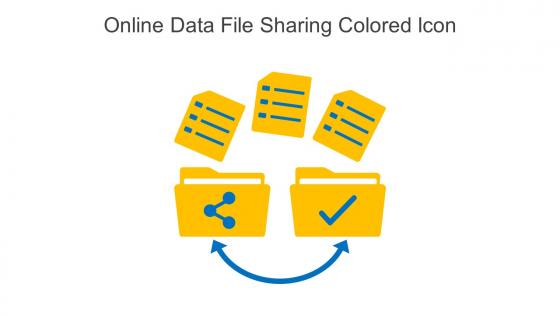 Online Data File Sharing Colored Icon In Powerpoint Pptx Png And Editable Eps Format