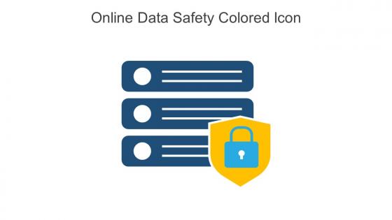 Online Data Safety Colored Icon In Powerpoint Pptx Png And Editable Eps Format
