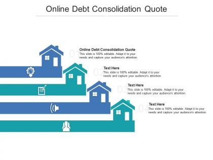 Online debt consolidation quote ppt powerpoint presentation infographics ideas cpb