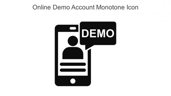 Online Demo Account Monotone Icon In Powerpoint Pptx Png And Editable Eps Format