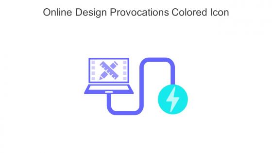 Online Design Provocations Colored Icon In Powerpoint Pptx Png And Editable Eps Format