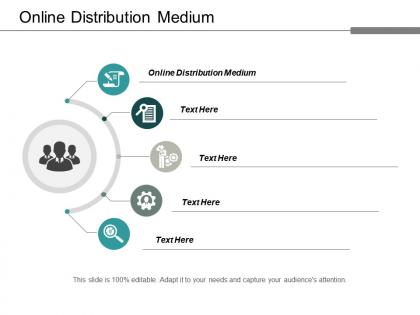 Online distribution medium ppt powerpoint presentation professional infographics cpb