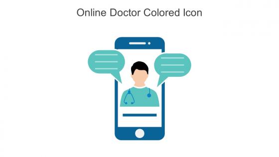 Online Doctor Colored Icon In Powerpoint Pptx Png And Editable Eps Format