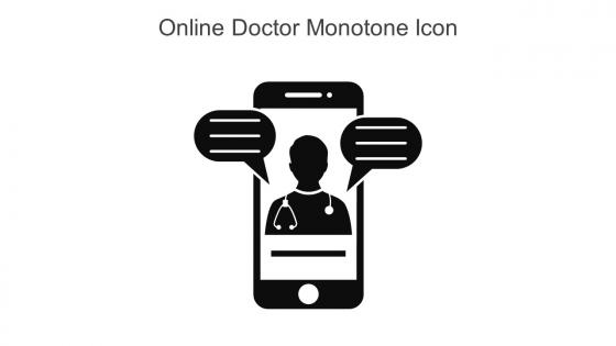 Online Doctor Monotone Icon In Powerpoint Pptx Png And Editable Eps Format