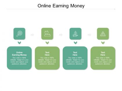 Online earning money ppt powerpoint presentation show example cpb