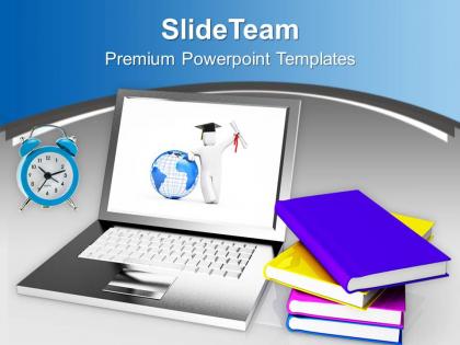 Online education and learning future powerpoint templates ppt themes and graphics 0213
