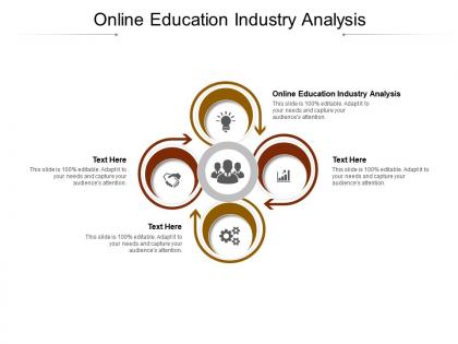 Online education industry analysis ppt powerpoint presentation file information cpb