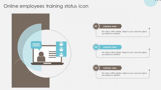 Online Employees Training Status Icon