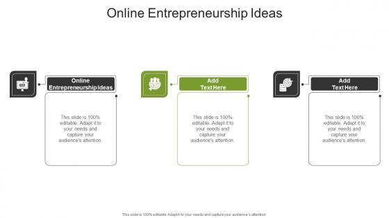 Online Entrepreneurship Ideas In Powerpoint And Google Slides Cpb
