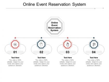Online event reservation system ppt powerpoint presentation icon template cpb