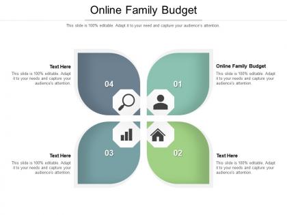 Online family budget ppt powerpoint presentation ideas background cpb