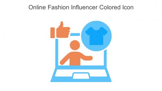Online Fashion Influencer Colored Icon In Powerpoint Pptx Png And Editable Eps Format