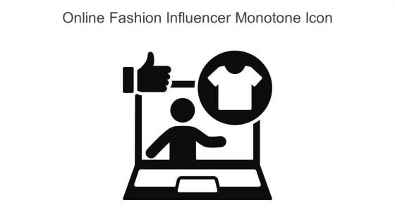 Online Fashion Influencer Monotone Icon In Powerpoint Pptx Png And Editable Eps Format