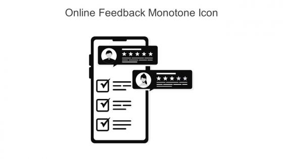Online Feedback Monotone Icon In Powerpoint Pptx Png And Editable Eps Format