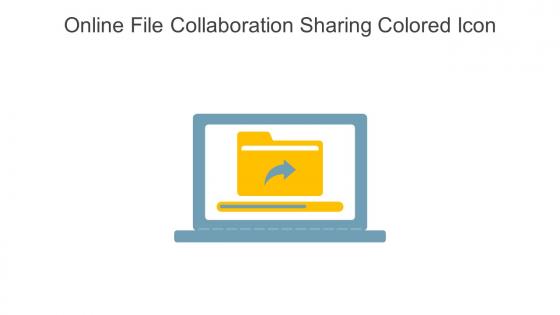 Online File Collaboration Sharing Colored Icon In Powerpoint Pptx Png And Editable Eps Format