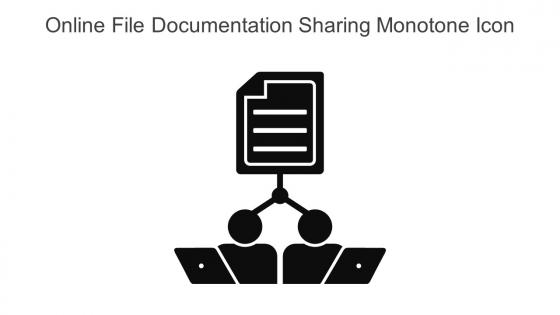 Online File Documentation Sharing Monotone Icon In Powerpoint Pptx Png And Editable Eps Format