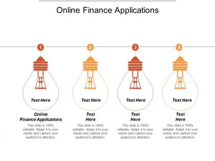 Online finance applications ppt powerpoint presentation icon background image cpb